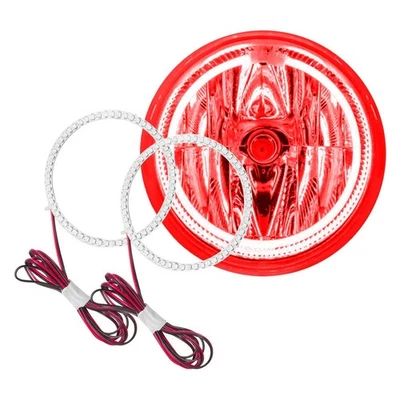 LED Fog Light Halo Ring Lights Red For 2003-2005 Lincoln Navigator Foto 1 de 4