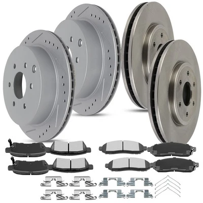 Front Rear Ceramic Pads And Rotors Brake For Nissan Frontier Suzuki Equator - Изображение 1 из 4