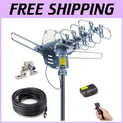 360° Motorized Rotation Amplified TV Antenna - Image 1 of 4