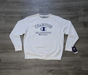 Champion Powerblend San Francisco weißes Sweatshirt mit Rundhalsausschnitt Größe XL - Bild 1 von 11