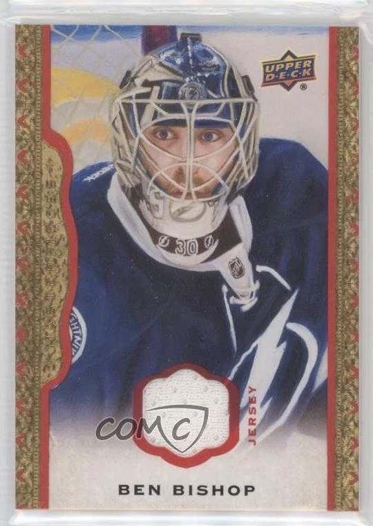 2014-15 Upper Deck Masterpieces Red Framed Memorabilia /85 Ben Bishop #39 - Image 1 of 2