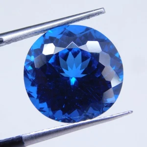 Piedra preciosa suelta certificada de corte redondo de tanzanita azul natural de 9,30 quilates - Imagen 1 de 5