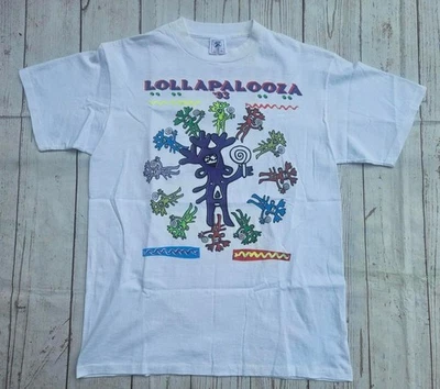 Vintage 1993 Lollapalooza L T-Shirt feat. TOOL, Alice In Chains, Primus, RATM - Image 1 of 4