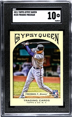 2011 Topps Gypsy Queen Freddie Freeman #335 SGC 10 POP 6 - Image 1 of 2