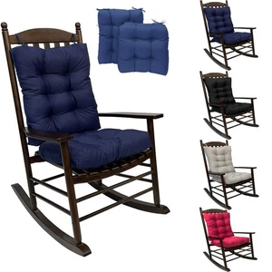 2 Pcs Chair Cushion for Rocking Chair Recliner Seat Back Pad Mat Office Soft - Picture 1 of 20