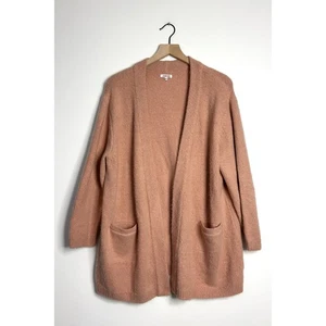 JOHNNY WAS Open Front Cardigan Sweater Pink Metallic size Medium - Picture 1 of 9