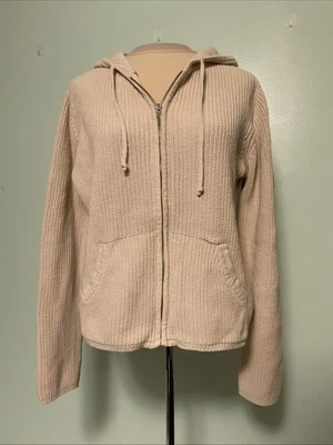 Suéter Woolrich Beige Cremallera Completa Cárdigan Tejido con Capucha Mujer Talla M L Japón Foto 1 de 4