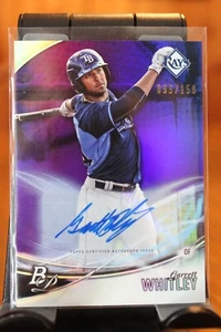 Garrett Whitley 2016 Bowman Platinum Prospects púrpura automático #tpa-gw 95/150 - Imagen 1 de 2