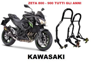 Coppia cavalletti 2 alzamoto ruota moto gomme Kawasaki z 800 z800 z900 900 R S - Foto 1 di 10