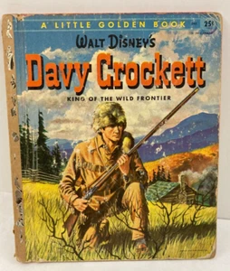 Little Golden Books Walt Disneys Davy Crockett 1955 King of The Wild Frontier - Picture 1 of 6