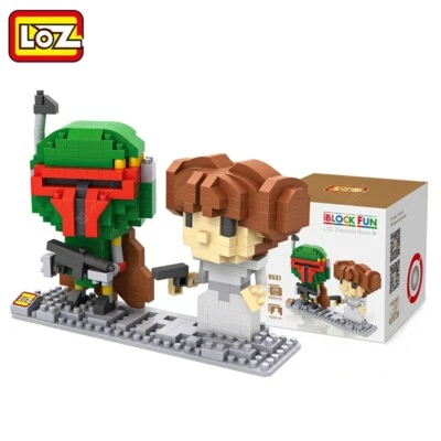 LOZ Diamond Blocks  BOBA FETT & PRINCESS LEIA 9531 400 PCS Set by LOZBlock - Image 1 of 2