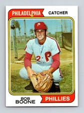 1974 Topps Bob Boone #131 Philadelphia Phillies Baseball Card EX Set Break