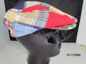 De colección Stetson Cabby, Gorra, Sombrero Newboy Madrás Talla Mediana - Imagen 1 de 5