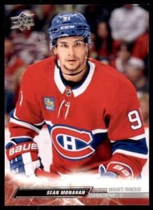 2022-23 UD Extended Series Base French #577 Sean Monahan - Montreal Canadiens