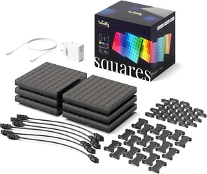 Twinkly Squares Starter Kit - 6 Smart App Controlled RGBIC LED Light Wall Panels - Picture 1 of 7