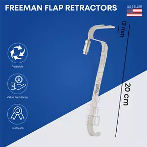 Freeman Retractor Solapa 20 cm Hoja 12mm Acero Inoxidable Instrumentos Quirúrgicos - Imagen 1 de 1