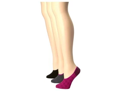 HUE Women's 179454 Liner 3-Pair Pack Deep Burgundy Pack Crew Cut Size One Size - Image 1 of 2