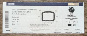 TICKET Finale EM U21 Länderspiel 6.6.2021 Deutschland - Portugal # 114 - Bild 1 von 3