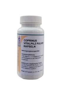 Reinhildis Polvere di funghi Coprinus 410mg 90 capsule, vegano, senza additivi - Bild 1 von 2