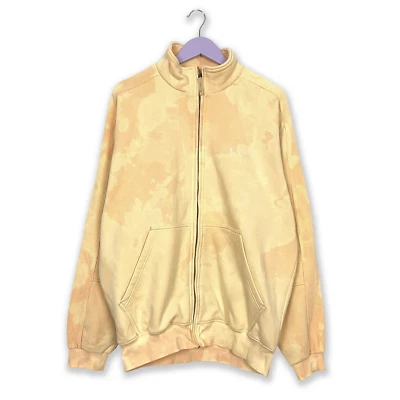 Sweat-Shirt Champion Vintage Noeu Dye Beige avec Fermeture Éclair Âge 2000 - XL - Photo 1/4