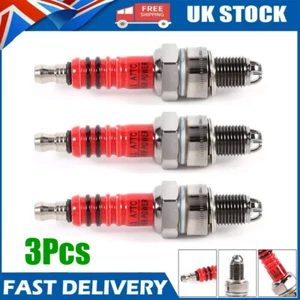 Racing 3 Electrode Spark Plug A7TC 50cc 110cc 125cc 150cc ATV Scooter Dirt Bike - Picture 1 of 12