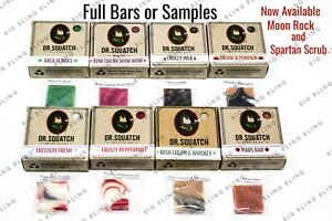Dr Squatch LIMITED EDITION Soap SAMPLES & Bars - SAME DAY SHIP Noon - TRACK# USA