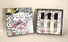 SET Gucci Flora Gardenia, Jasmine, Magnolia EDP Sample Sprays .05oz. BOX