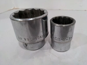 CR-V 1 3/4" and 1 1/16" Sockets 3/4" Drive 12 point  - Picture 1 of 8