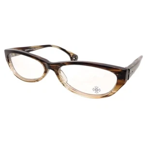 Chrome Hearts Eyewear Edith BS Flare Eyeglasses Brown BRS Frame Rare Used Japan - Picture 1 of 9