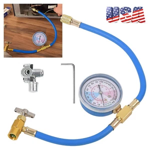 BPV31 Bullet Piercing Tap Valve Tool Set & Pressure Gauge for Home Refrigerator - Picture 1 of 15