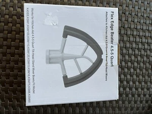 Batidor de borde flexible de 4,5-5 cuartos de galón accesorio de cabezal inclinable para ayuda de cocina - Imagen 1 de 9
