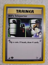 Bills Teleporter 1st Edition Neo Genesis NM/M, 91/111 Pokemon Card