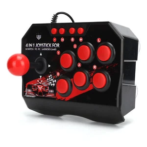 Arcade Fight Stick Universal Juego Arcade Joystick con 3 M/9,8 ft USB - Imagen 1 de 22