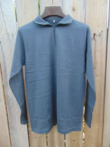 Huaerda Gun Metal Silver 1/4 Zip Henley Size L, new condition,free shipping - Picture 1 of 4