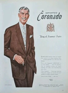 Vintage 1953 Coronado Sommeranzug Print Ad. Post 2. Weltkrieg - Bild 1 von 1