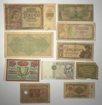 MIXED LOT 10 DIFFERENT WORLD PAPER MONEY BANKNOTES CURRENCY FOREIGN - #6 - Image 1 of 2