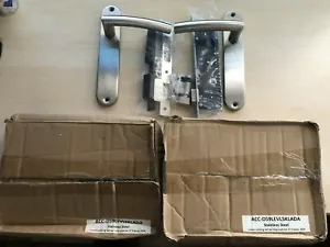 3 Stainless Steel Lever Door Locking Sets New Boxed ADA 2 keyed,1 no key REDUCED - Picture 1 of 5