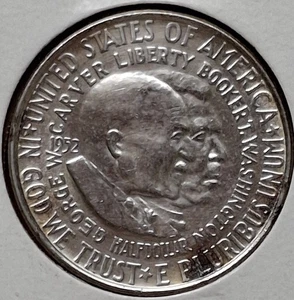1952^^Carver/Washington^^Commemorative Half Dollar^^AU^^ - Picture 1 of 3