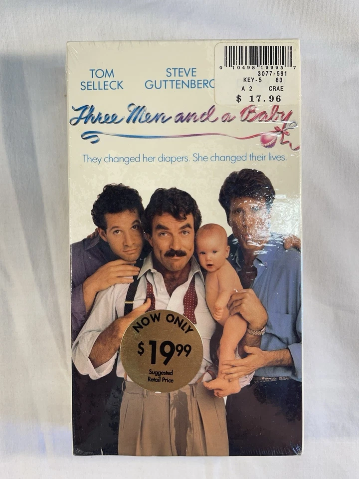 Three Men and a Baby VHS (1987) Touchstone Home Video - Sealed Foto 1 de 4
