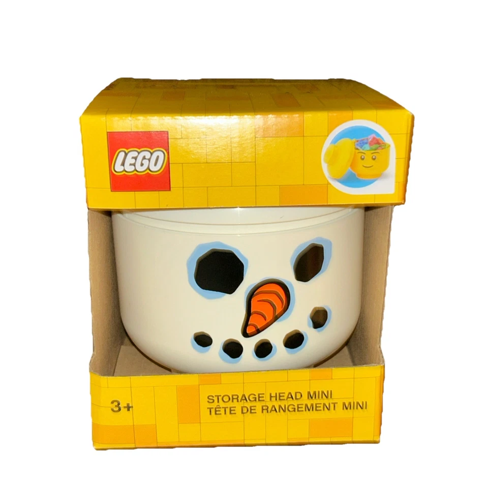 Lego Minifigura Cabezal de Almacenamiento Mini Muñeco de Nieve TOTALMENTE NUEVO Vacaciones Navidad Foto 1 de 1
