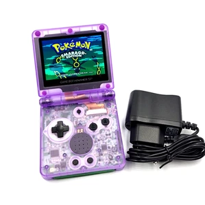 Gameboy Advance SP AGS 101 IPS V5 LCD Pantalla Nintendo Clear Purple NUEVO - Imagen 1 de 8