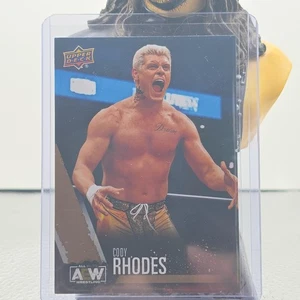 Upper Deck 2021 AEW Gold Parallel Cody Rodi prima edizione - Foto 1 di 2