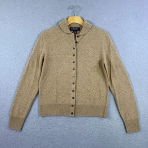 Brooks Brothers Women's Wool Cashmere Blend Cardigan Tan Beige Size S Button-Up - Picture 1 of 5