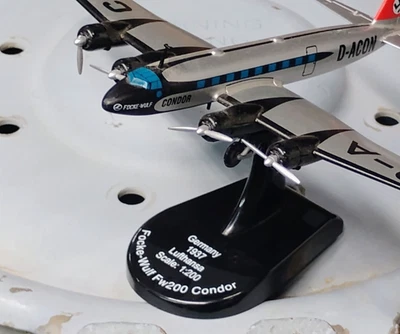 WW2 German Focke-Wulf Fw 200 Condor Diecast Model 1937 Lufthansa Brandenburg - Image 1 of 4