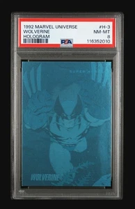 1992 IMPEL MARVEL UNIVERSE WOLVERINE #H-3 SCHEDA OLOGRAFICA PSA 8 QUASI NUOVA-MT - Foto 1 di 3