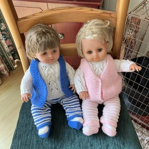 Two Vintage Tiny Tears dolls boy and girl condition good - Picture 1 of 3