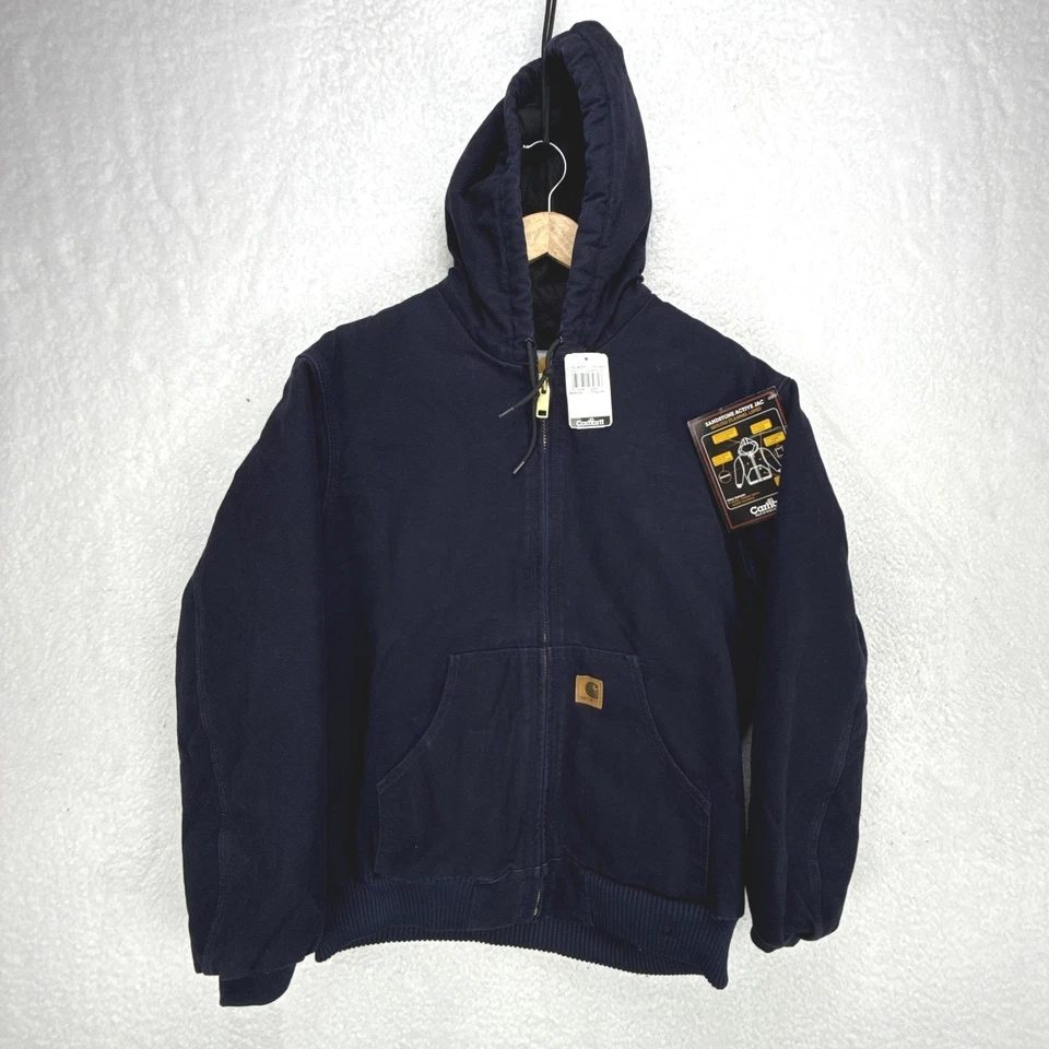 Carhartt Sierra Jacket Sherpa Lined Mens Medium J141 MDT Midnight Blue NWT READ - Image 1 of 4