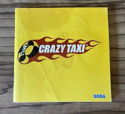 Crazy Taxi SEGA Dreamcast Instruction Manual Booklet Leaflet - Image 1 of 2