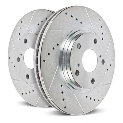 Power Stop Brake Rotors For Cadillac Escalade EXT 2007-2013 Front Evolution Pair Foto 1 de 4