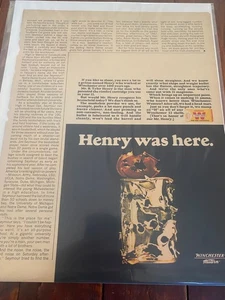 Vintage 1967 Winchester Henry Rifle ad - Picture 1 of 1